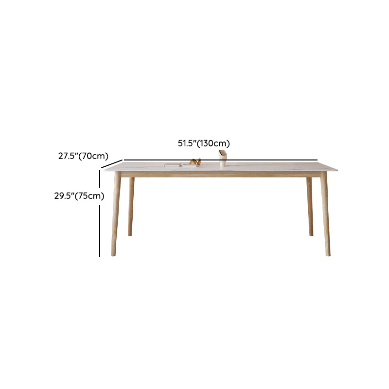 Rectangle Dining Table Set 1/2/6/7/9 Pieces Modern Sintered Stone Table Armless Chairs Clearhalo 'Dining Room Sets' 'Dining Tables & Seating' 'dining_room_set' 'furn' 'furn_dining_room_set' 'Furniture' 'Kitchen & Dining Furniture' 6184027