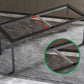 Juego de mesa de comedor de piedra sinterizada, mesa de comedor rectangular moderna de 1/4 piezas, sillas sin brazos