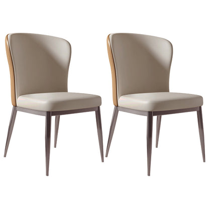 Sintered Stone Dining Table Sets 1/2/4/5/7 Pieces Modern Table Fuax Leather Chairs 2 White Chairs Clearhalo 'Dining Room Sets' 'Dining Tables & Seating' 'dining_room_set' 'furn' 'furn_dining_room_set' 'Furniture' 'Kitchen & Dining Furniture' 6184049