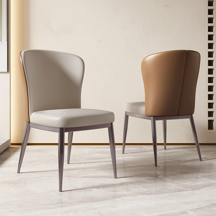 Sintered Stone Dining Table Sets 1/2/4/5/7 Pieces Modern Table Fuax Leather Chairs Clearhalo 'Dining Room Sets' 'Dining Tables & Seating' 'dining_room_set' 'furn' 'furn_dining_room_set' 'Furniture' 'Kitchen & Dining Furniture' 6184052