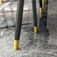Juego de muebles de comedor nórdicos, mesa rectangular de piedra sinterizada, sillas sin brazos, 1/2/5/7 piezas