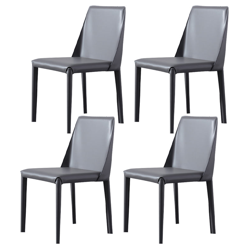 1/4/5/7 stukken eetmeubilair set moderne gesinterde stenen tafel en faux lederen stoelen