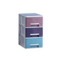Plastic Contemporary File Cabinet Vertical File Cabinet with Drawers 6.7"L x 9.3"W x 11.8"H Dark Purple Clearhalo 'Filing Cabinets' 'filling_cabinets' 'furn' 'furn_filling_cabinets' 'Furniture' 'Office Furniture' 6184157