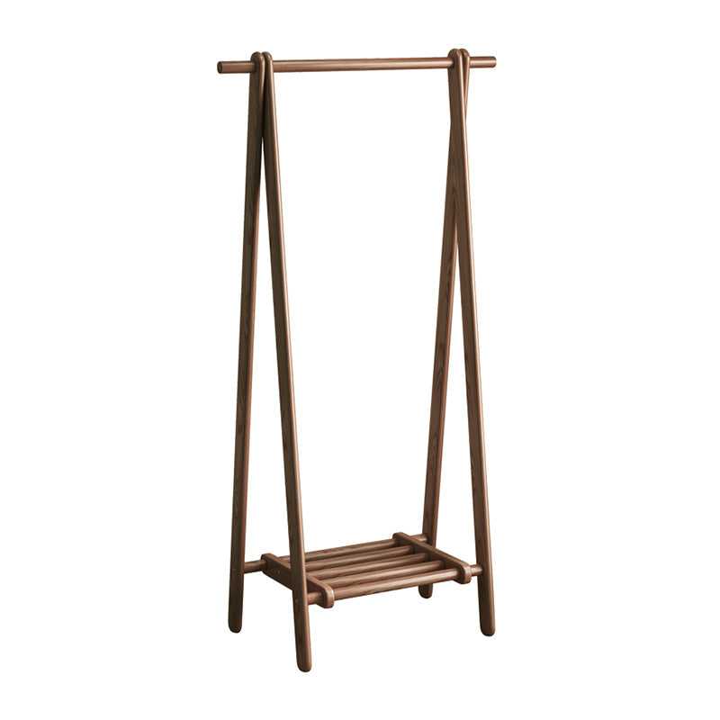 Eigentijdse jas hanger vaste as houten scharnier rek voor woonkamer