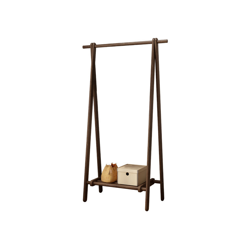 Eigentijdse jas hanger vaste as houten scharnier rek voor woonkamer