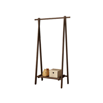 Eigentijdse jas hanger vaste as houten scharnier rek voor woonkamer