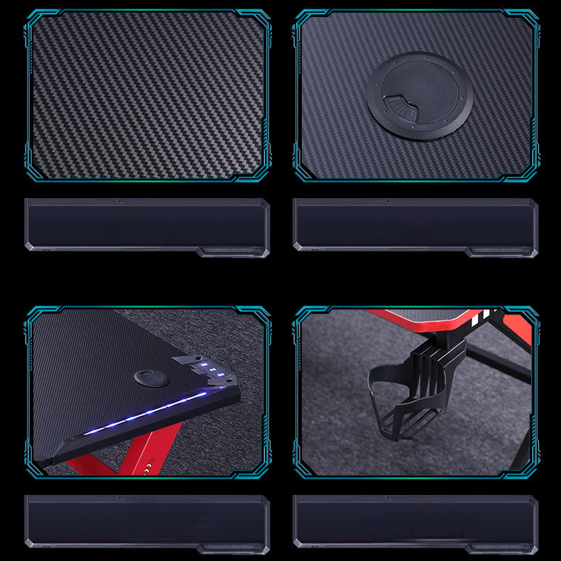 Scrivania da gioco del dormitorio in legno nero scrivania da gioco industriale