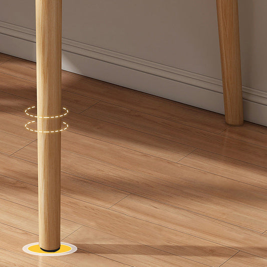 Mesa de trabajo de madera de dormitorio mesa de escritura de forma gratuita moderna con 4 patas