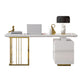 Modern Glass Office Working Table Rectangle Writing Desk with Drawers Clearhalo 'furn' 'furn_office_desk' 'Furniture' 'Office Desks' 'Office Furniture' 'office_desk' 6184415