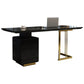 Rectangle Home Writing Table Modern Wooden Working Desk with Drawers Clearhalo 'furn' 'furn_office_desk' 'Furniture' 'Office Desks' 'Office Furniture' 'office_desk' 6184438