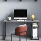 Grey Rectangular Computer Desk Industrial Office Desk with Storage Shelf 70.9"L x 23.6"W x 29.5"H Clearhalo 'furn' 'furn_office_desk' 'Furniture' 'Office Desks' 'Office Furniture' 'office_desk' 6184461