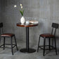 Industrial Brown Counter Stool Leather Square Stool with Black Metal Frame Clearhalo 'Bar Furniture' 'Bar Stools' 'bar_stools' 'furn' 'furn_bar_stools' 'Furniture' 'Kitchen & Dining Furniture' 6184564