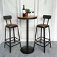Industrial Brown Counter Stool Leather Square Stool with Black Metal Frame Clearhalo 'Bar Furniture' 'Bar Stools' 'bar_stools' 'furn' 'furn_bar_stools' 'Furniture' 'Kitchen & Dining Furniture' 6184567