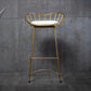 Industrial Metal Round Barstool Patio Bar Stool with Metal Legs Clearhalo 'Bar Furniture' 'Bar Stools' 'bar_stools' 'furn' 'furn_bar_stools' 'Furniture' 'Kitchen & Dining Furniture' 6184671