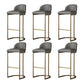 Industrial Low Back Stool PU Leather Counter Stool with Metal Legs 6 Piece Set Clearhalo 'Bar Furniture' 'Bar Stools' 'bar_stools' 'furn' 'furn_bar_stools' 'Furniture' 'Kitchen & Dining Furniture' 6184692