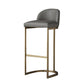Industrial Low Back Stool PU Leather Counter Stool with Metal Legs Clearhalo 'Bar Furniture' 'Bar Stools' 'bar_stools' 'furn' 'furn_bar_stools' 'Furniture' 'Kitchen & Dining Furniture' 6184695