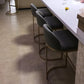 Industrial Low Back Stool PU Leather Counter Stool with Metal Legs Clearhalo 'Bar Furniture' 'Bar Stools' 'bar_stools' 'furn' 'furn_bar_stools' 'Furniture' 'Kitchen & Dining Furniture' 6184705