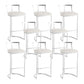 White Upholstered Bar Stools Backrest Counter Stool with Metal Base Silver 8 Piece Set Bar Stool(30"H) Clearhalo 'Bar Furniture' 'Bar Stools' 'bar_stools' 'furn' 'furn_bar_stools' 'Furniture' 'Kitchen & Dining Furniture' 6184728