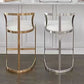 White Upholstered Bar Stools Backrest Counter Stool with Metal Base Clearhalo 'Bar Furniture' 'Bar Stools' 'bar_stools' 'furn' 'furn_bar_stools' 'Furniture' 'Kitchen & Dining Furniture' 6184730