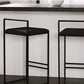 Industrial Low Back Stool Rectangle Upholstered Bar Stools for Living Room Clearhalo 'Bar Furniture' 'Bar Stools' 'bar_stools' 'furn' 'furn_bar_stools' 'Furniture' 'Kitchen & Dining Furniture' 6184761