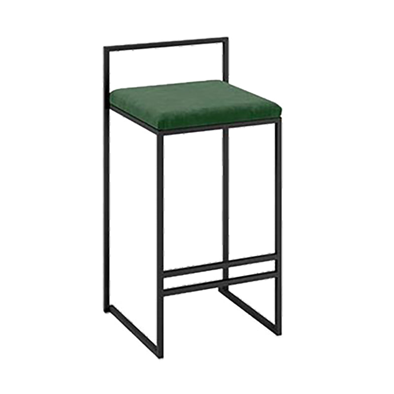 Industrial Low Back Stool Rectangle Upholstered Bar Stools for Living Room Atrovirens 1 Piece Clearhalo 'Bar Furniture' 'Bar Stools' 'bar_stools' 'furn' 'furn_bar_stools' 'Furniture' 'Kitchen & Dining Furniture' 6184763