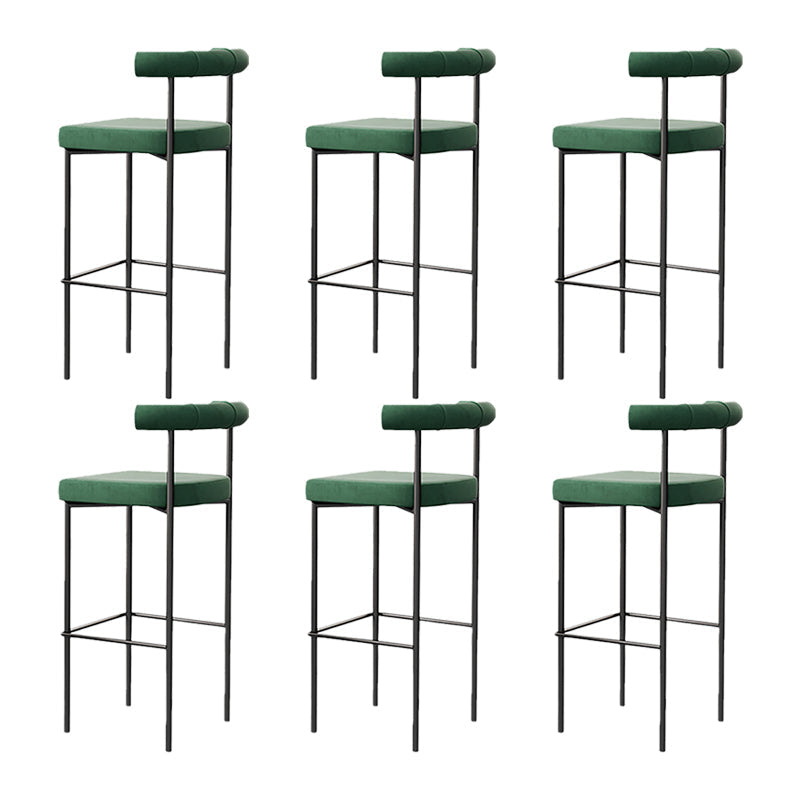 Taburete de estilo industrial Taburetes de bar tapizados con base de metal