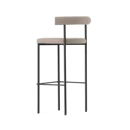 Taburete de estilo industrial Taburetes de bar tapizados con base de metal