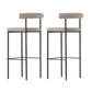 Taburete de estilo industrial Taburetes de bar tapizados con base de metal
