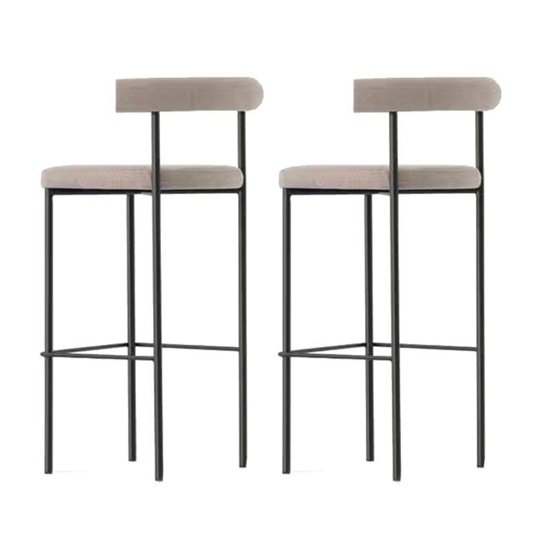 Taburete de estilo industrial Taburetes de bar tapizados con base de metal