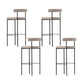 Taburete de estilo industrial Taburetes de bar tapizados con base de metal