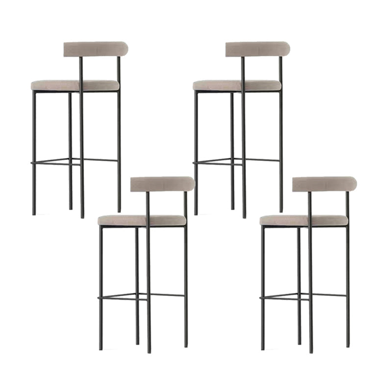 Taburete de estilo industrial Taburetes de bar tapizados con base de metal