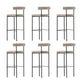 Taburete de estilo industrial Taburetes de bar tapizados con base de metal