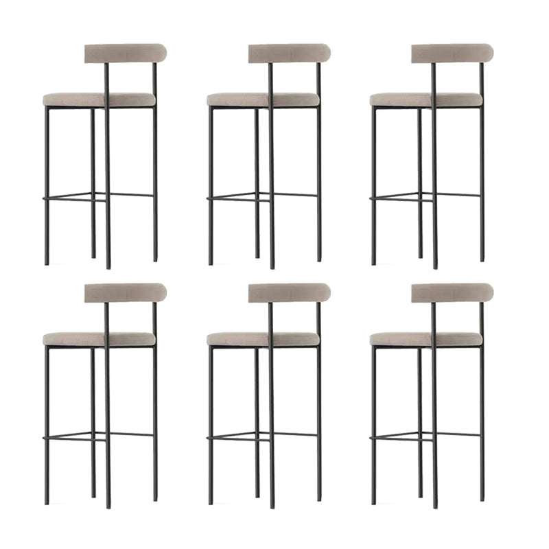 Taburete de estilo industrial Taburetes de bar tapizados con base de metal