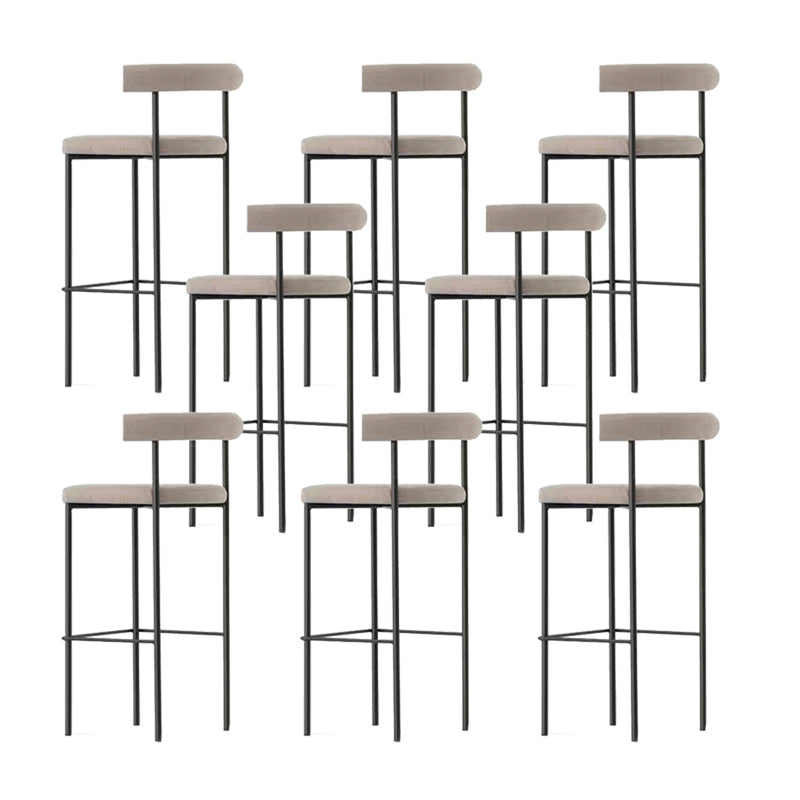 Taburete de estilo industrial Taburetes de bar tapizados con base de metal