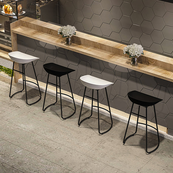 Industrial Counter Stool with Bucket Plastic Bar Stools for Bristol