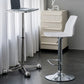 Modern Backrest Armless Counter Stool Iron Cafe Bar Stool with Plastic Cushion