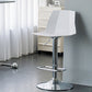 Modern Backrest Armless Counter Stool Iron Cafe Bar Stool with Plastic Cushion