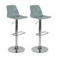 Modern Backrest Armless Counter Stool Iron Cafe Bar Stool with Plastic Cushion