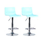 Modern Backrest Armless Counter Stool Iron Cafe Bar Stool with Plastic Cushion