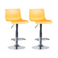 Modern Backrest Armless Counter Stool Iron Cafe Bar Stool with Plastic Cushion