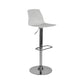 Modern Backrest Armless Counter Stool Iron Cafe Bar Stool with Plastic Cushion