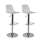 Modern Backrest Armless Counter Stool Iron Cafe Bar Stool with Plastic Cushion