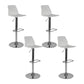 Modern Backrest Armless Counter Stool Iron Cafe Bar Stool with Plastic Cushion