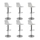 Modern Backrest Armless Counter Stool Iron Cafe Bar Stool with Plastic Cushion