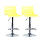 Modern Backrest Armless Counter Stool Iron Cafe Bar Stool with Plastic Cushion