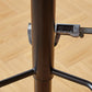 Tabouret de comptoir sans accoudoirs à dossier industriel, tabouret de bar réglable en fer avec coussin en cuir