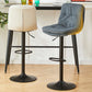 Industrial Backrest Armless Counter Stool Adjustable Cafe Bar Stool with Cushion