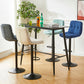 Industrial Backrest Armless Counter Stool Adjustable Cafe Bar Stool with Cushion
