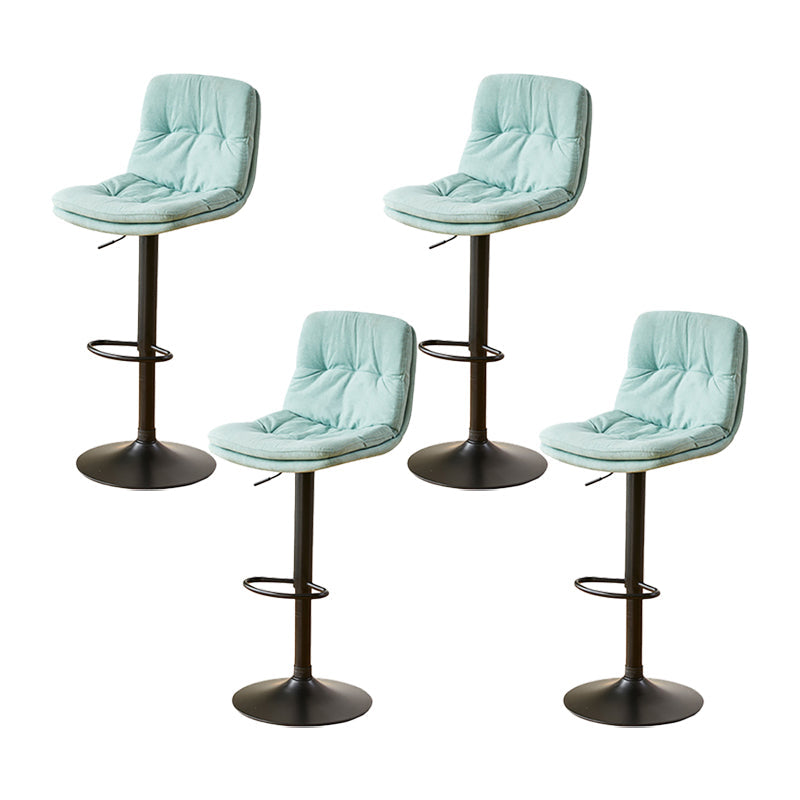 Industrial Backrest Armless Counter Stool Adjustable Cafe Bar Stool with Cushion