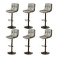 Industrial Backrest Armless Counter Stool Adjustable Cafe Bar Stool with Cushion